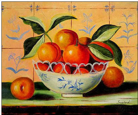 oranges in the bowl