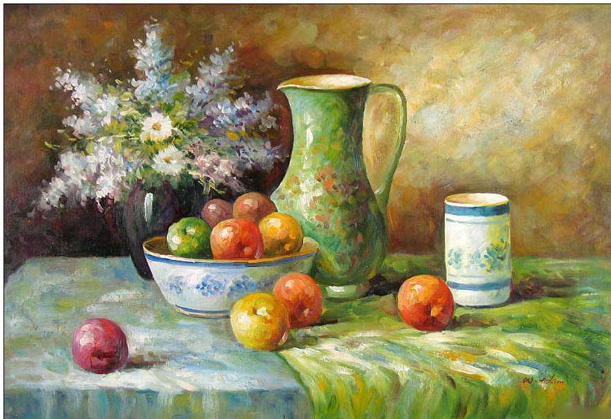 Cuisine oil painting