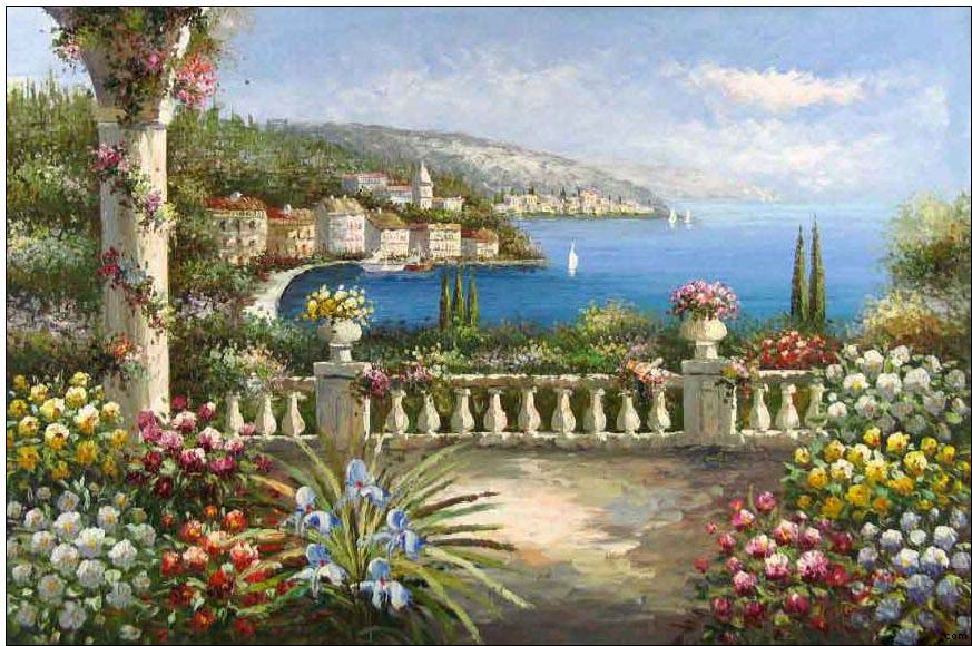 Mediterranean oil painting