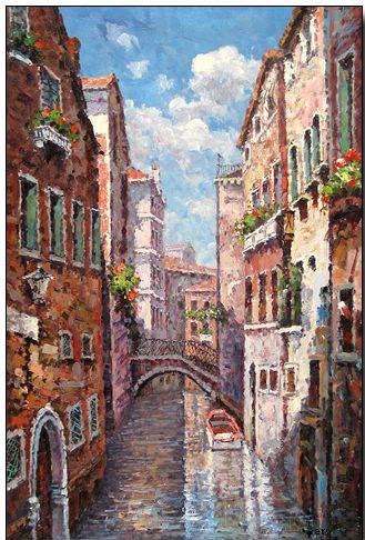 Venice oil painting