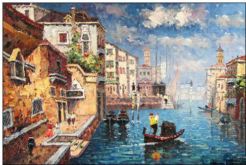 Venice oil painting