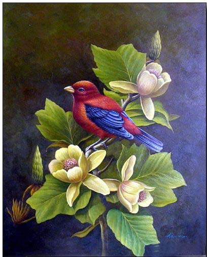 Animal oil painting
