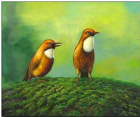 Animal oil painting