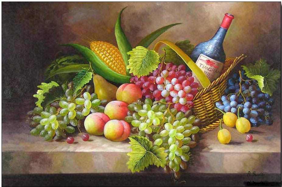 Cuisine oil painting