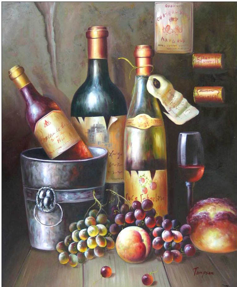 Cuisine oil painting,oil paintings from photos