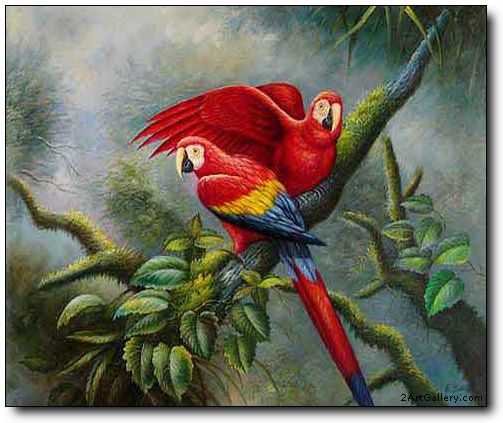 Animal oil painting