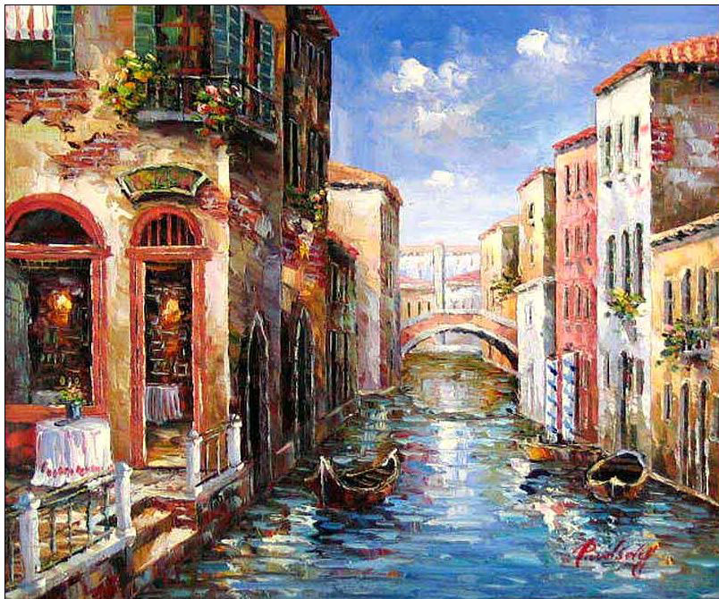 Venice oil painting