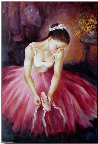 Ballet oil painting