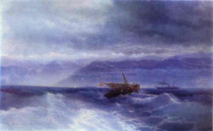 Seascape oil painting