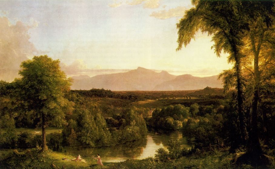 Landscape oil painting