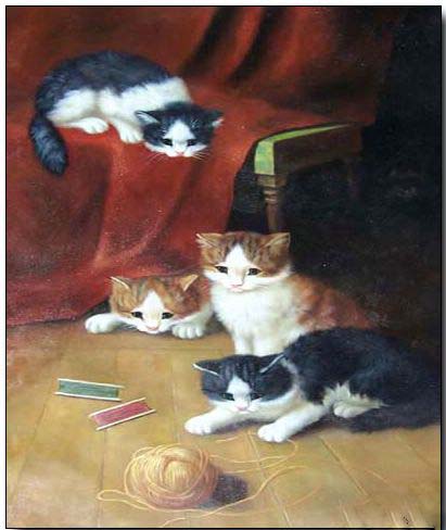 Animal oil painting