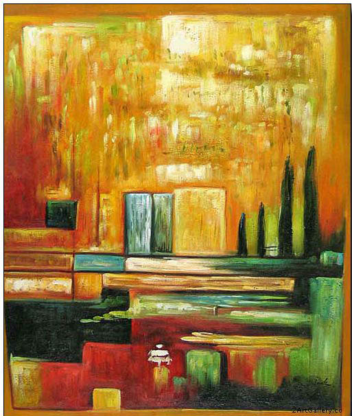 Abstract oil painting