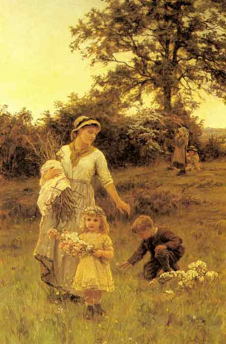 Oil painting for sale:The Garland
