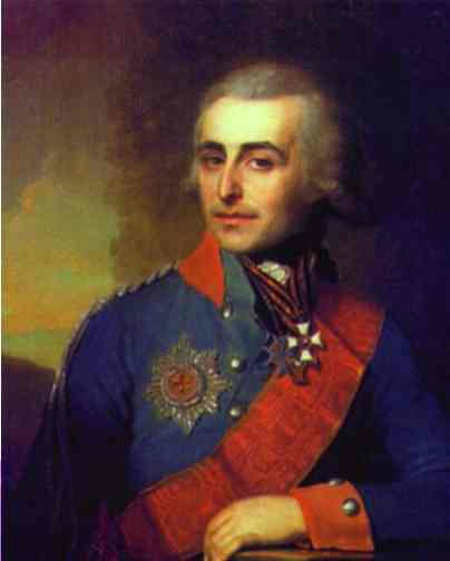 Oil painting:Portrait of Count P. A. Tolstoy. 1799