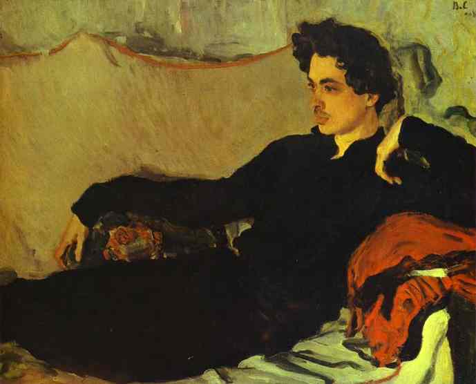Oil painting:Portrait of Nikolay Pozniakov. 1908