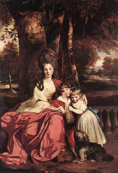 Oil painting for sale:Lady Delm and her Children, 1777-1780