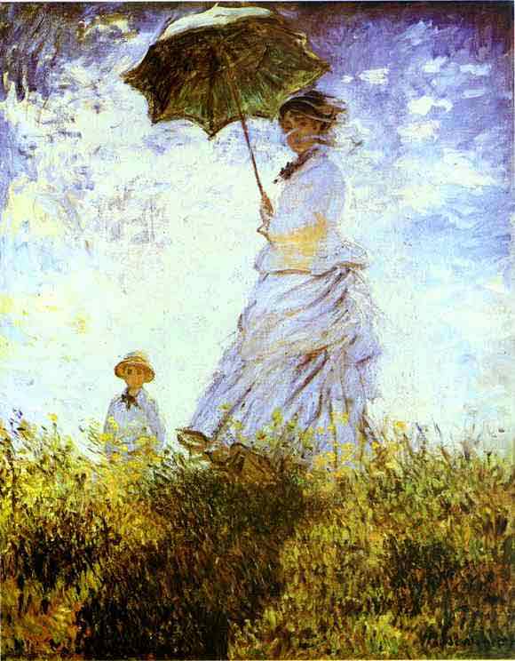 The Walk. Lady with a Parasol 1875.