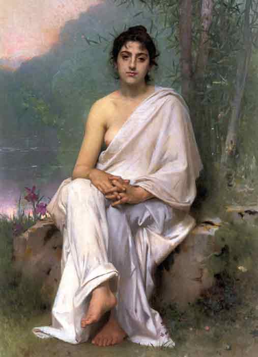 Oil painting for sale:Meditation, 1893
