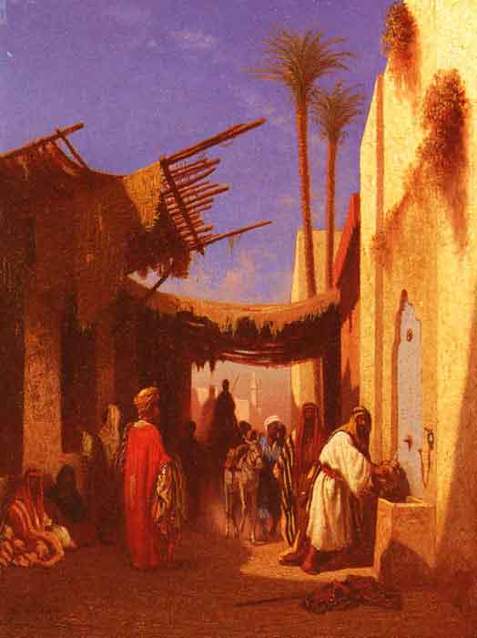 Oil painting for sale:Street In Damascus and Street In Cairo: A Pair of Painting (Pic 1)