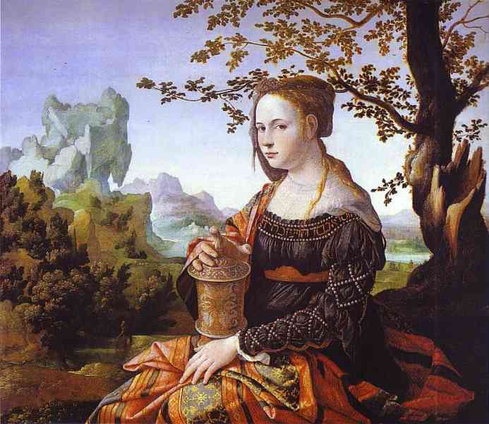 Oil painting:Mary Magdalene. 1529