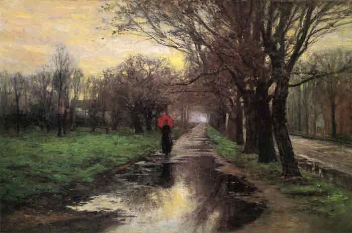 Oil painting for sale:Meridian Street, Thawing Weather, 1887