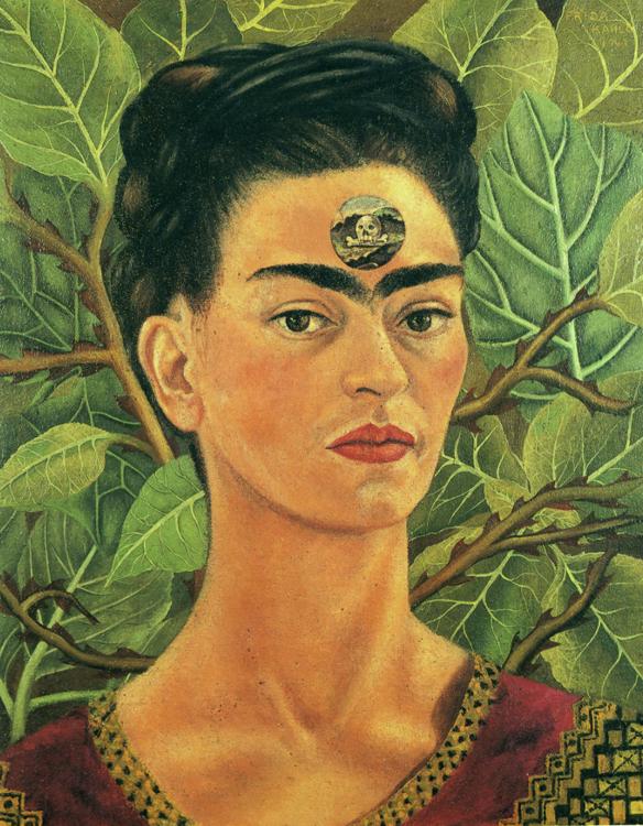 Oil painting:Thinking about Death. 1943