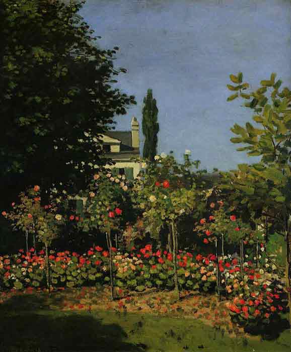 Oil painting for sale:Garden in Flower , 1866