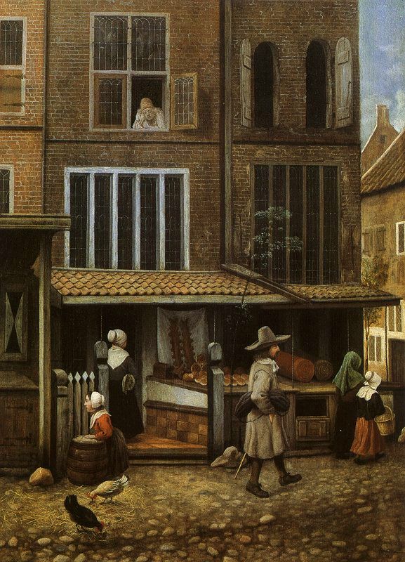 Street Scene, with Bakery