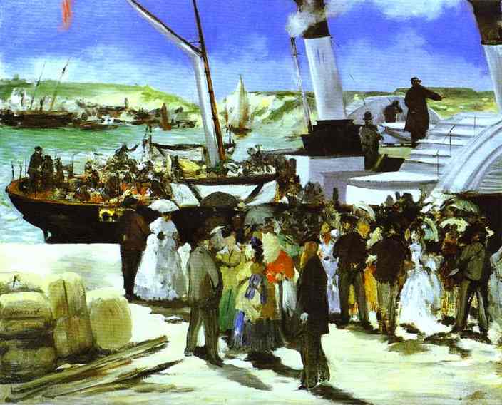 The Departure of the Folkestone Boat