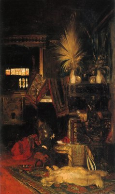 hans makart in seinem atelier, Hans makart in his atelier