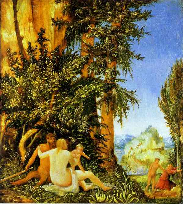 Landscape with Satyr Family. 1507