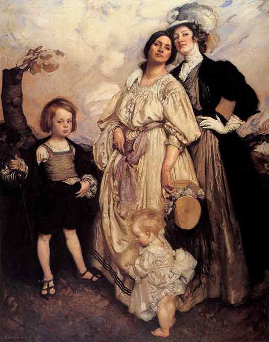 Oil painting for sale:Portrait Group, 1907