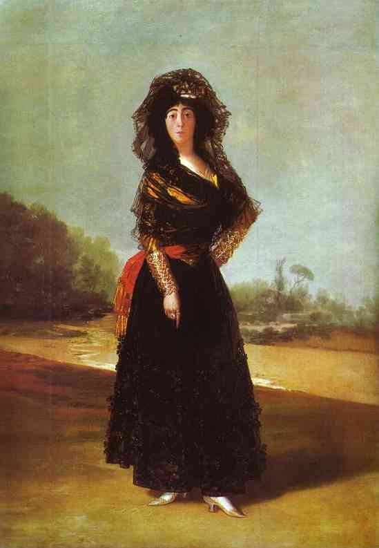 Oil painting:Portrait of the Dutchess of Alba. 1797