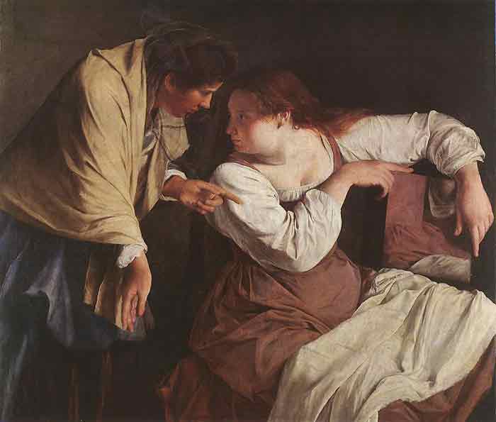 Oil painting for sale:Two Women with a Mirror