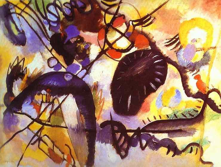 Oil painting:Black Spot I. 1912