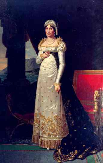 Oil painting:Portrait of Letizia Bonaparte (1750