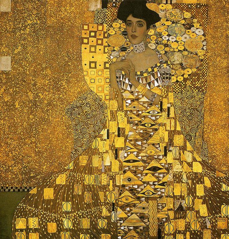 Portrait of Adele Bloch (gold foil)