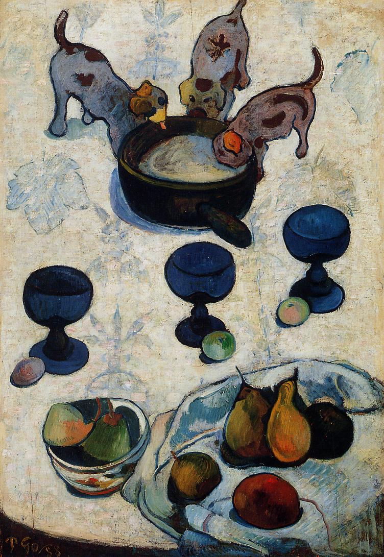 Still Life with Three Puppies