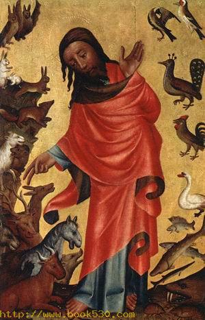 Creation of the Animals, panel from Grabow Altarpiece 1383