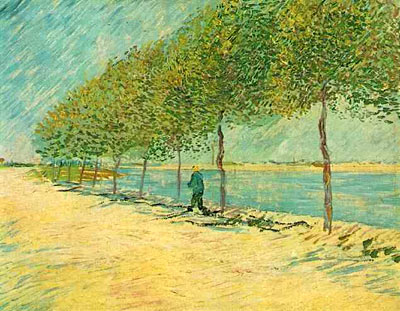 Walk Along the Banks of the Seine Near Asnieres