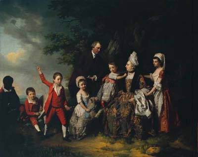 A Family Group in a Landscape