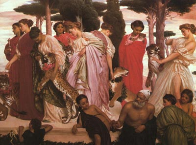 The Syracusan Bride leading Wild Animals in Procession to the Temple of Diana (Detail)