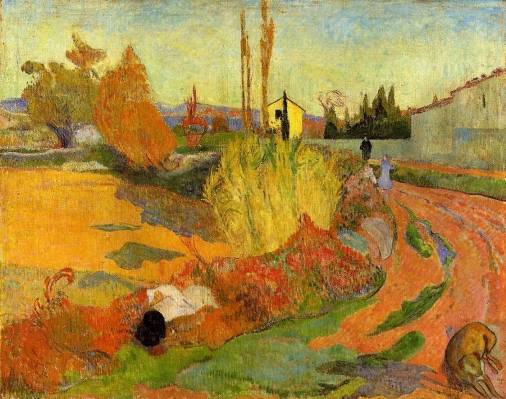 Paul Gauguin - Landscape, Farmhouse in Arles
