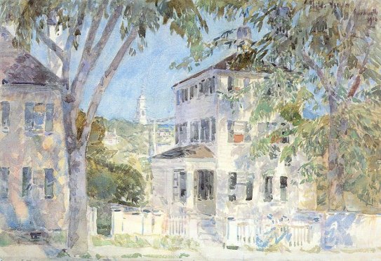Childe Hassam - Street in Portsmouth 1917