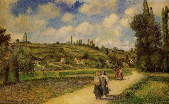 Camille Pissarro - Landscape near Pontoise, the Auvers Road