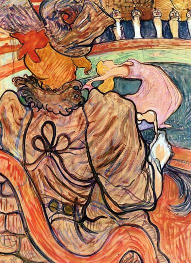 Toulouse Lautrec - At the Nouveau Cirque - The Dancer and Five Stuffed Shirts