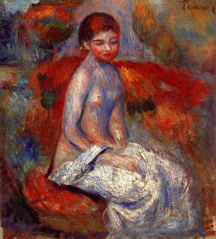 Pierre-Auguste Renoir - Nude Seated in a Landscape