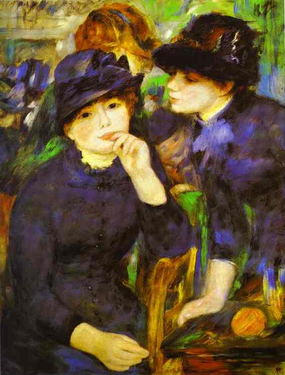 Two Girls in Black. c.1881