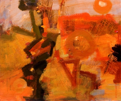 Abstract Expressionist Painting Autumn Series
