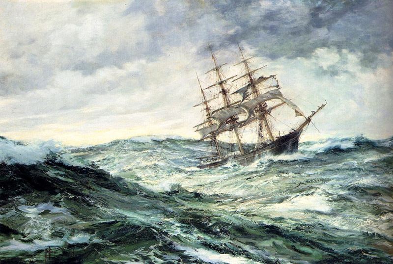 A Ship In Stormy Seas